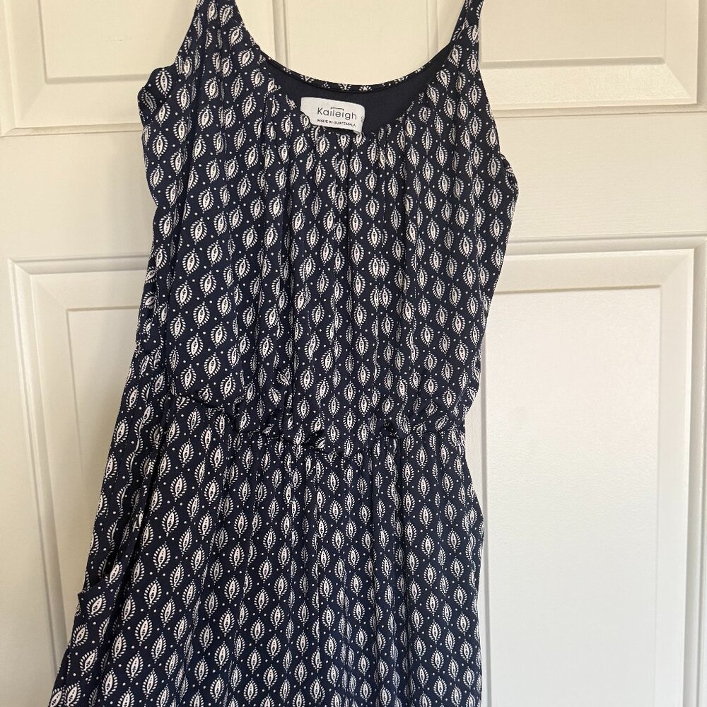 Kaileigh Navy Boho Print Romper – Size Small
